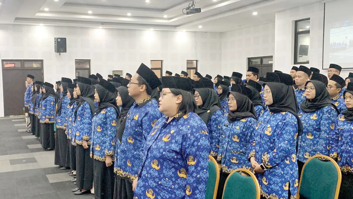 PELANTIKAN: CPNS 2025 saat dilantik pada 2026 oleh bupati Kulon Progo. Tahun ini Pemkab Kulon Progo selektif melakukan pengusulan CPNS.