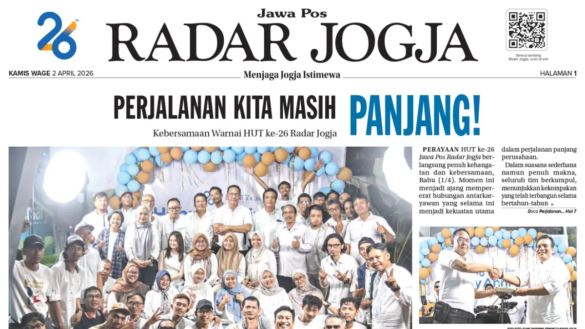 Jawa Pos - Radar Jogja, Edisi Cetak: Kamis 2 April 2026 