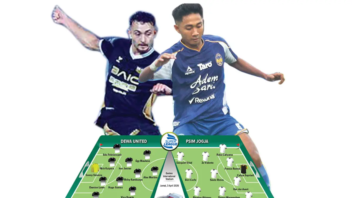 line up Dewa United vs PSIM Jogja