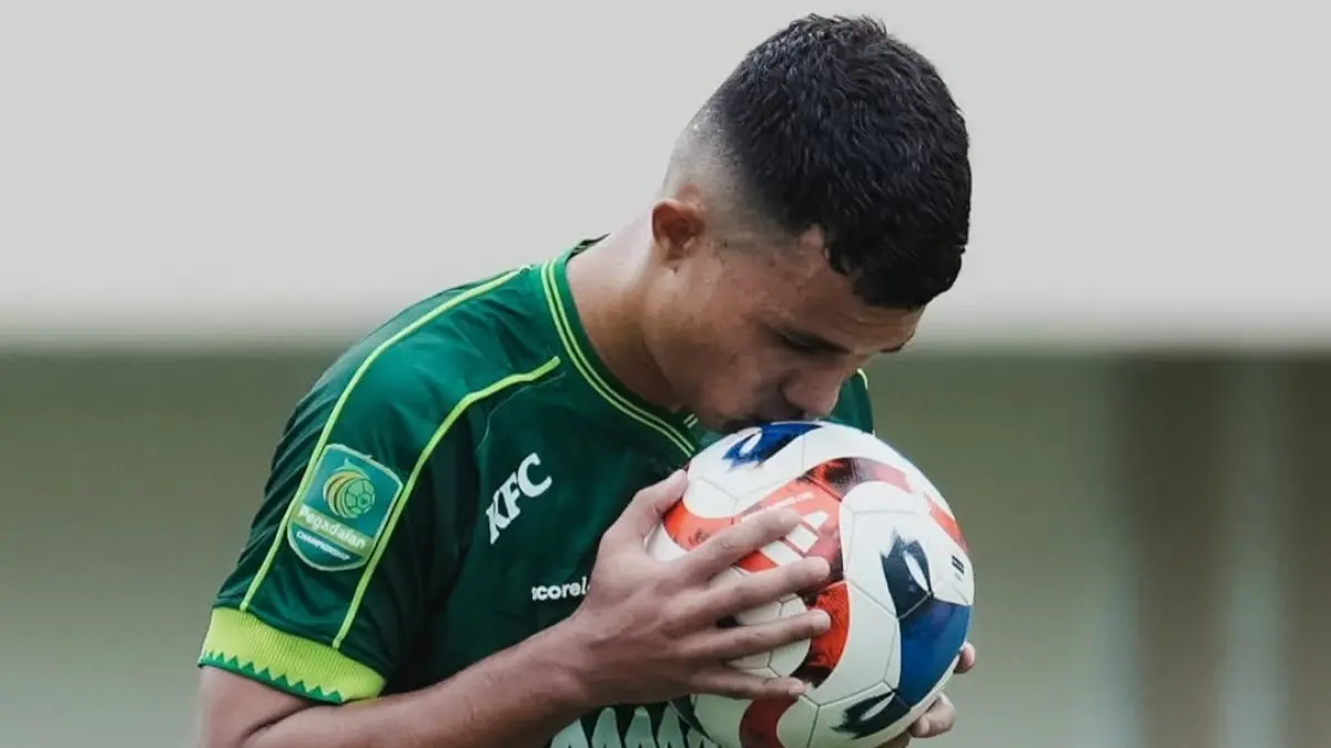 Penyeran PSS Sleman, Gustavo Tocantins cetak quattrick dalam kemenangan 7-0 atas Persipal Palu (Instagram PSS)