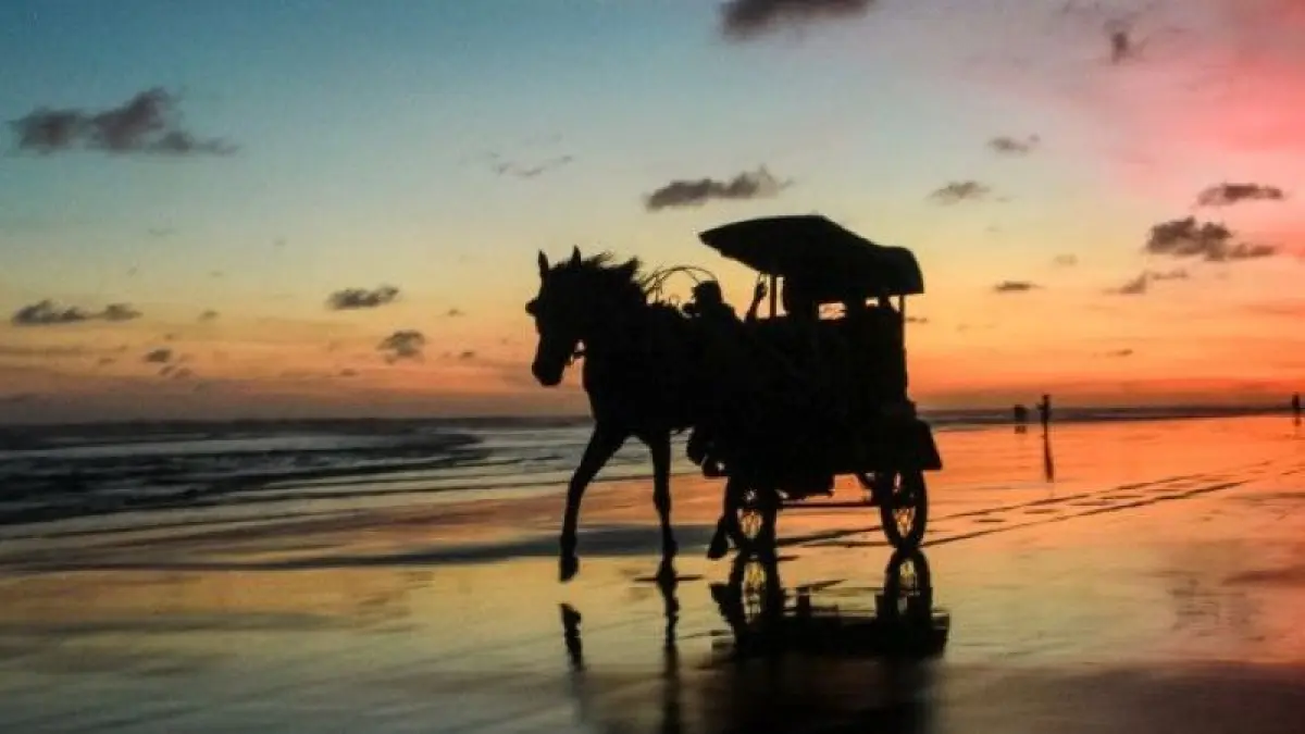 Keindahan sunset di Pantai Parangtritis. (Pinteres/Picfair.com)