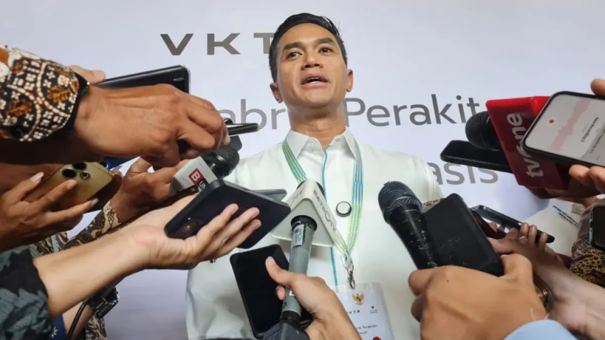 Komisaris Utama PT VKTR Teknologi Mobilitas Anindya Novyan Bakrie. (NAILA NIHAYAH/RADAR JOGJA)
