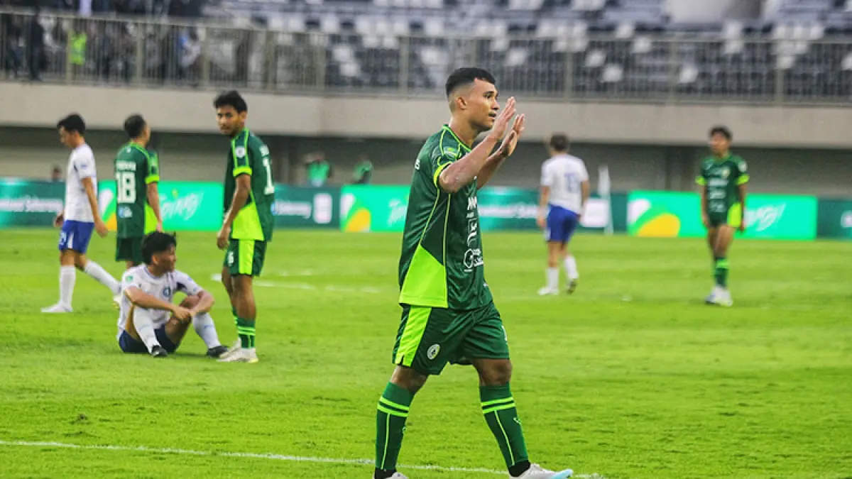 Striker asing PSS Sleman Gustavo Tocantins. (Guntur Aga Tirtana/Radar Jogja)