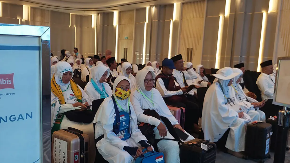 MANASIK: Calon jamaah haji dikumpulkan di asrama haji berbasis hotel di Kulon Progo. ANOM BAGASKORO/RADAR JOGJA
