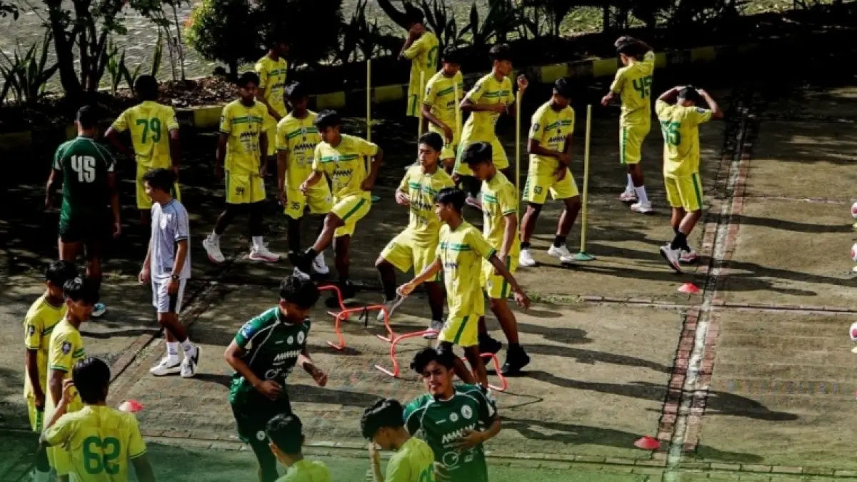 Pemain PSS Sleman menjalani latihan jelang pertandingan melawan Persiraja di laga keempat EPA Championship 2026 (PSS Sleman)