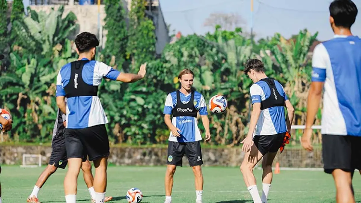 Para pemain PSIM Jogja saat menjalani sesi latihan rutin. (Dokumen PSIM Jogja)