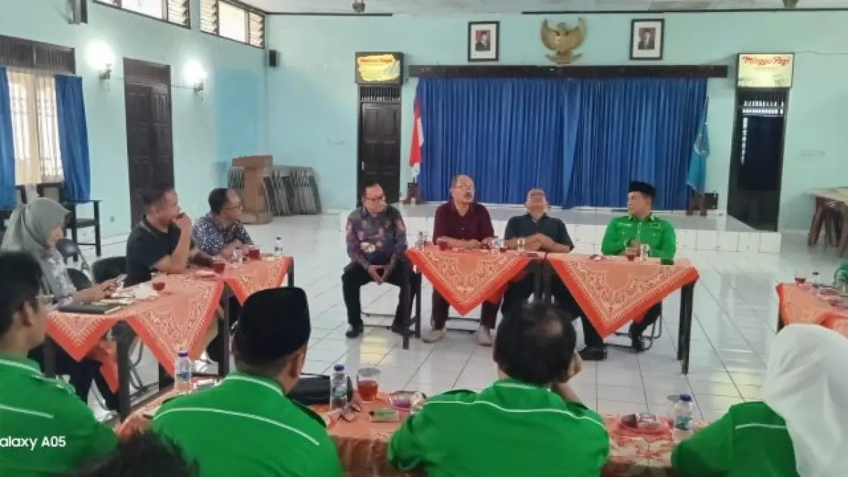 Pertemuan pengurus DPW PPP DIJ dengan pengurus PWI DIY. (istimewa)