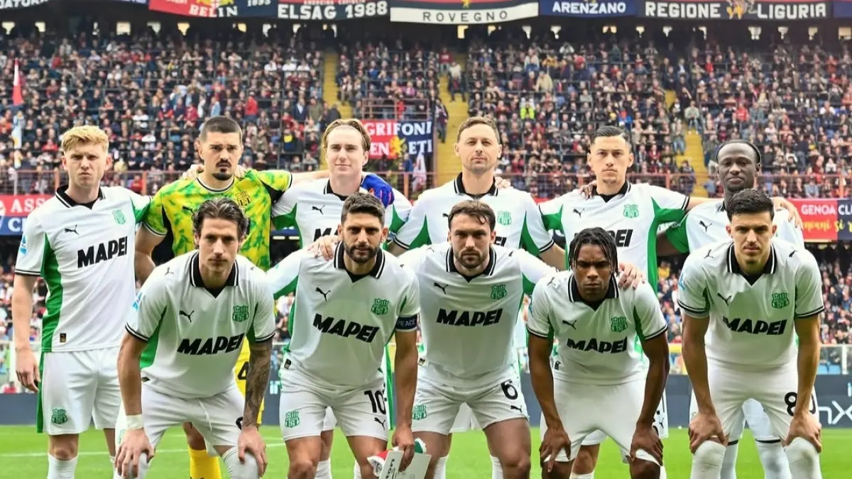 Starting line up Sassuolo di Serie A