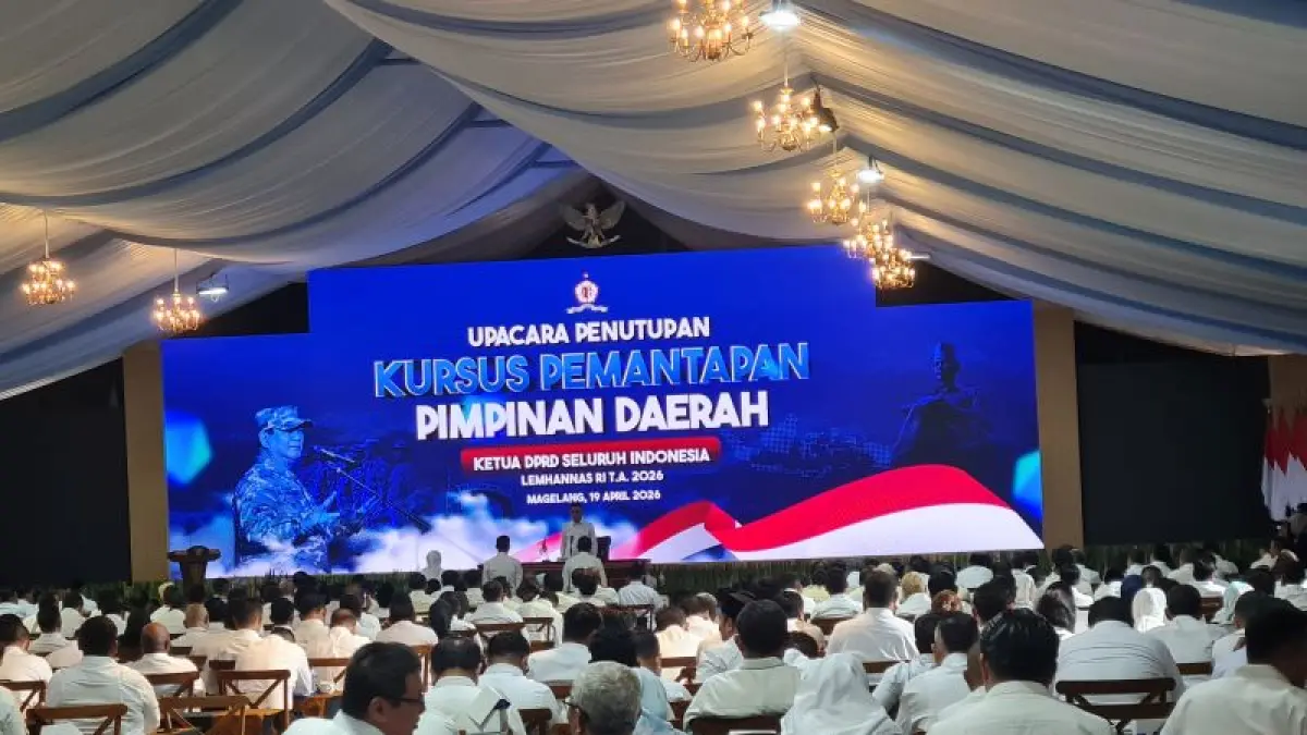 RAMPUNG: Para ketua DPRD telah menyelesaikan kegiatan retret selama lima hari di Akmil Magelang Minggu (19/4). (NAILA&nbsp;NIHAYAH/RADAR JOGJA)