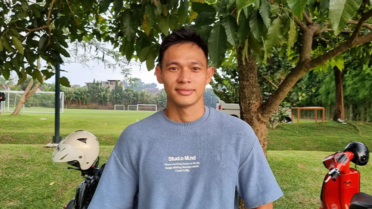 Pemain PSIM Jogja Andy Setyo Nugroho. (Fahmi Fahriza/Radar Jogja)