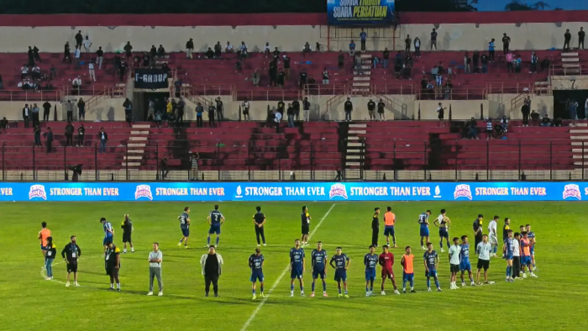 PSIM Jogja saat bertanding di Stadion Sultan Agung, Bantul. (Fahmi Fahriza/Radar Jogja)