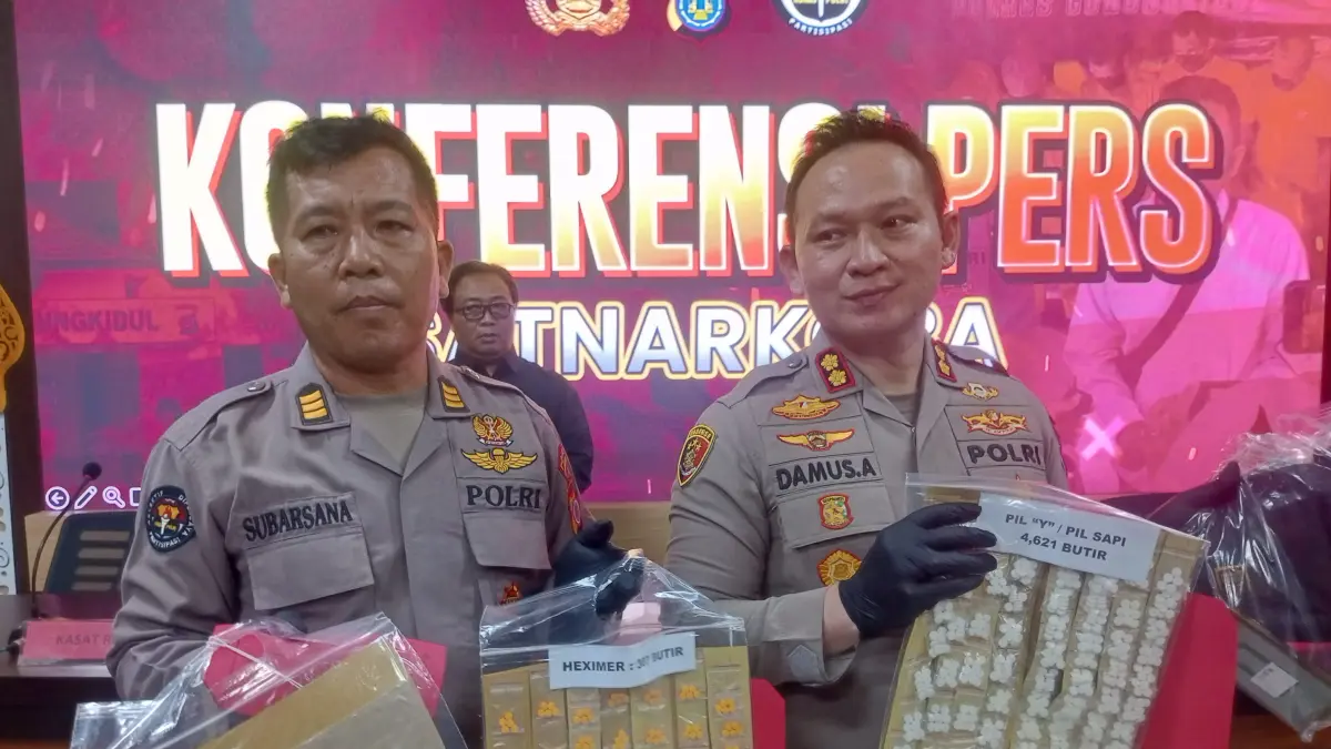 Polres Gunungkidul Bongkar Sindikat Pil Sapi Lintas Provinsi Yang Sasar Pelajar, Tiga Tersangka Terancam 12 Tahun Penjara