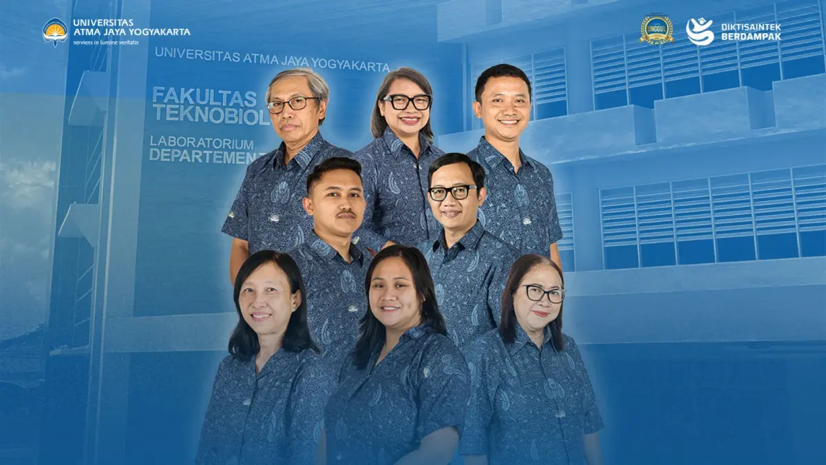 Tim Dosen Fakultas Teknobiologi (FTb) dan Fakultas Ilmu Sosial dan Ilmu Politik (FISIP) Universitas Atma Jaya Yogyakarta (UAJY), berhasil meraih dana hibah melalui Program Hibah Penelitian Bestari Saintek dari Kemendikti Saintek dan juga LPDP.
