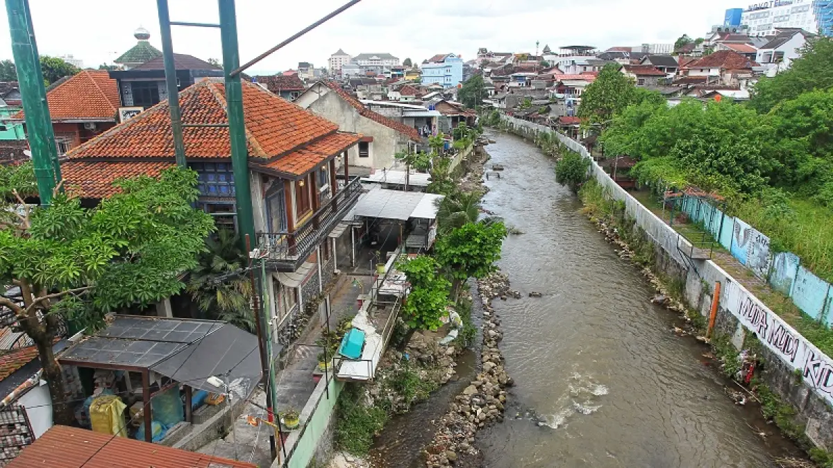 Penataan kawasan bantaran sungai kembali dilakukan oleh Pemerintah Kota (Pemkot) Jogja. GUNTUR AGA TIRTANA/RADAR JOGJA