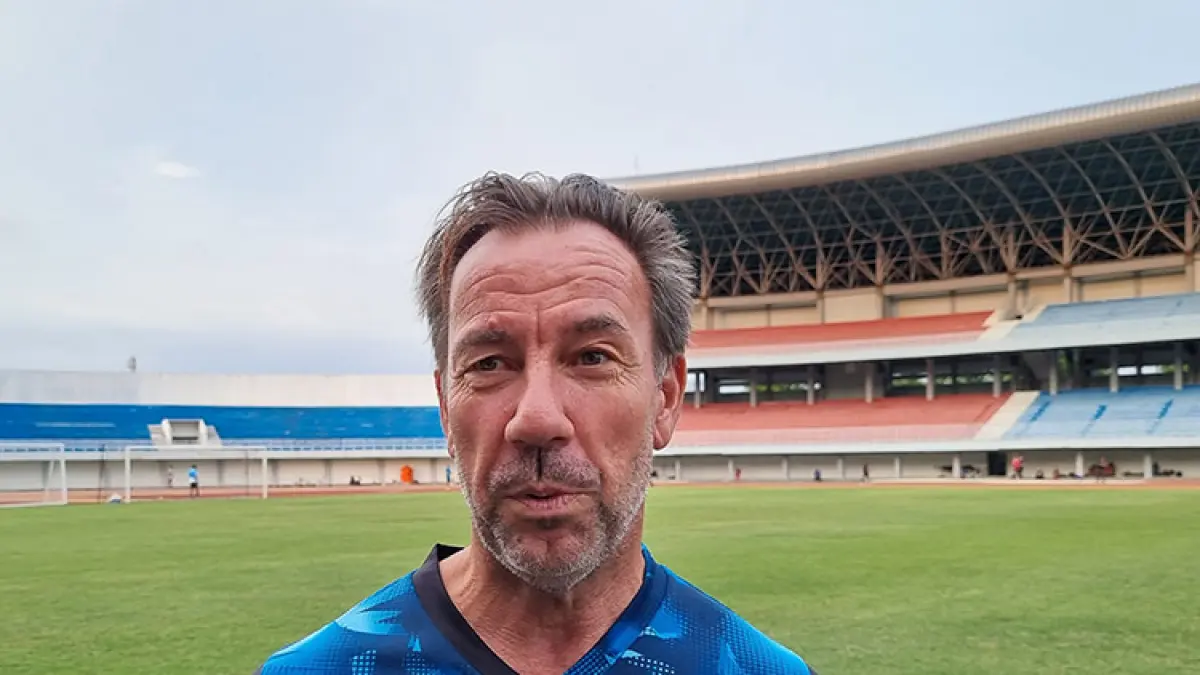 Pelatih PSIM Jogja Jean Paul van Gastel. (Foto: Fahmi Fahriza/Radar Jogja)