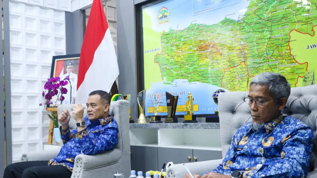 Gubernur Jawa Tengah Ahmad Luthfi saat memberikan keterangan