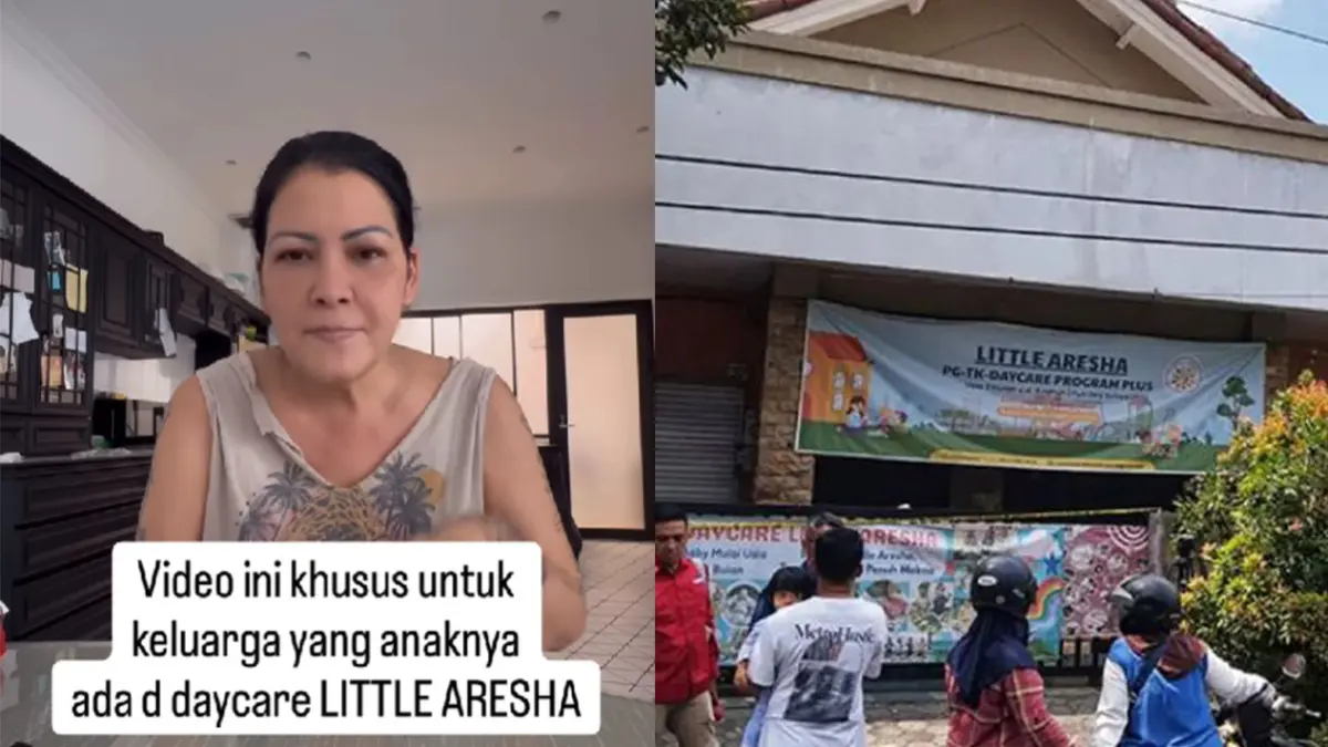 Selebritas Melani Subono turut komentari dugaan kasus kekerasan Daycare Little Aresha di Jogja. (Kolase IG/melaniesubono dan foto Guntur Aga Tirtana/Radar Jogja)
