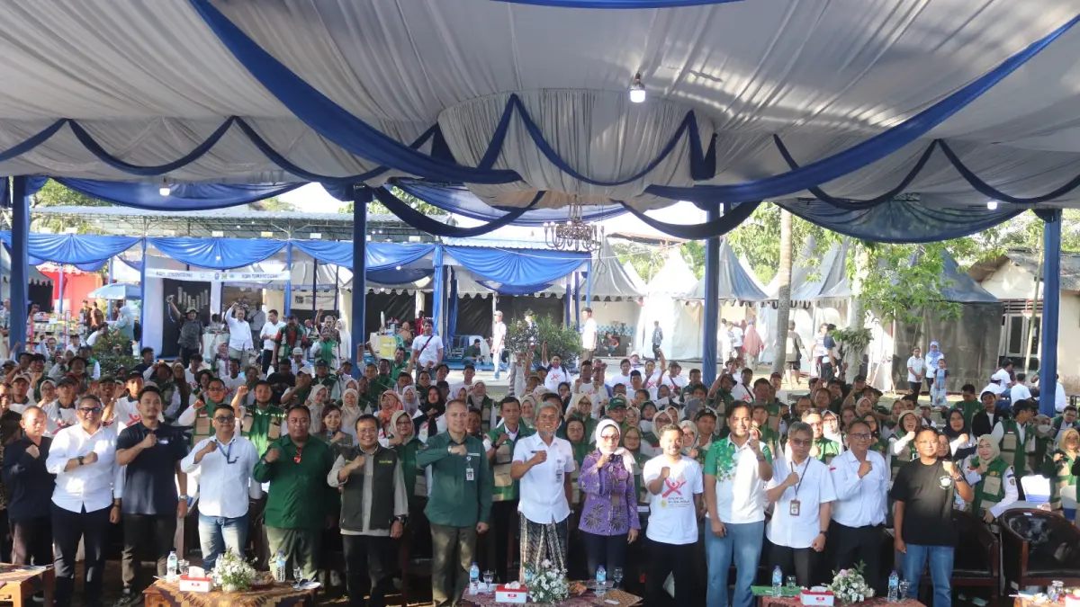 Apel Siaga Penyuluh Pertanian dan Petani Milenial Jawa Tengah pada ajang Pekan Agro Digital & Inovasi (PADI) Jateng 2026 yang digelar di Agro Center Soropadan, Pringsurat, Kabupaten Temanggung, Jumat (24/04/2026).