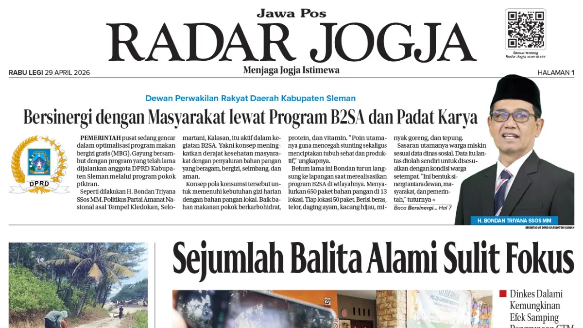 JAWA POS - RADAR JOGJA, EDISI RABU, 29 APRIL 2026