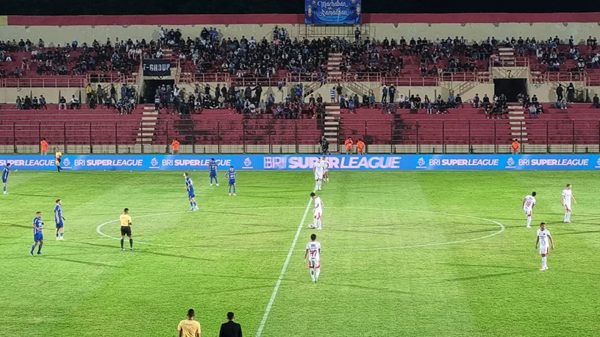 Tim PSIM Jogja saat bertanding di Stadion Sultan Agung, Bantul. Fahmi Fahriza/Radar Jogja
