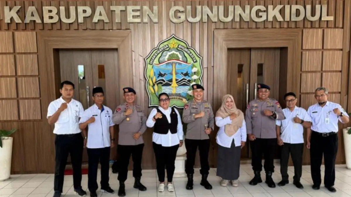 Pemerintah Kabupaten Gunungkidul menerima audiensi dengan Dansat Brimob Polda DIY sebagai bentuk dukungan rencan pembangunan Mako Batalyon. Yusuf Bastiar/Radar Jogja
