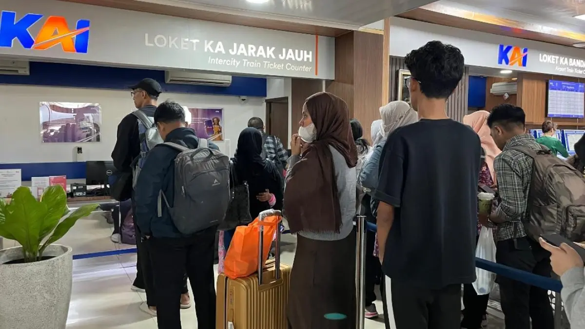 Suasana di Stasiun Yogyakarta. (istimewa) 