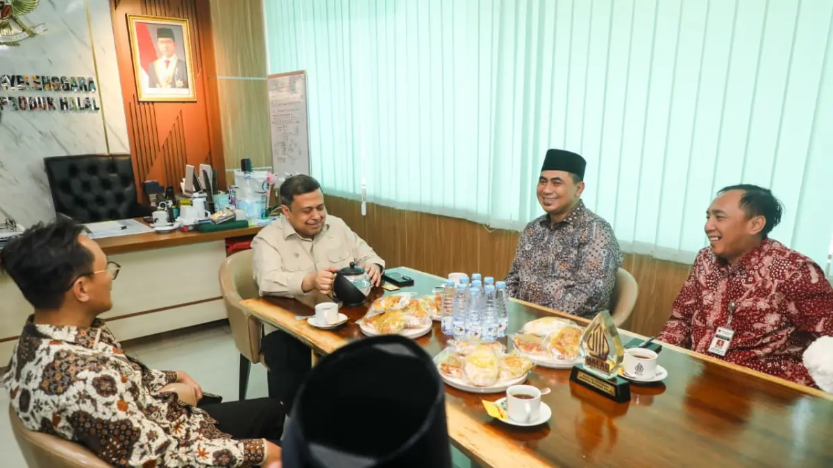 Wakil Gubernur Jawa Tengah, Taj Yasin Maimoen, di kantor BPJPH, Pinang Ranti, Jakarta Timur, Rabu 29 April 2026.