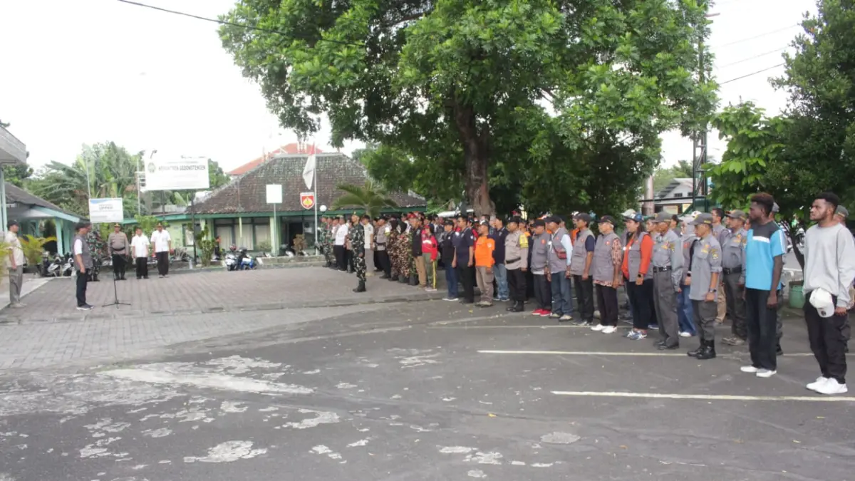 Apel lintas sektoral dilaksanakan di halaman Kantor Kemantren Gedongtengen, Kota Jogja, Kamis (30/4/2026). (Dok. Kemantren Gedongtengen)&nbsp;