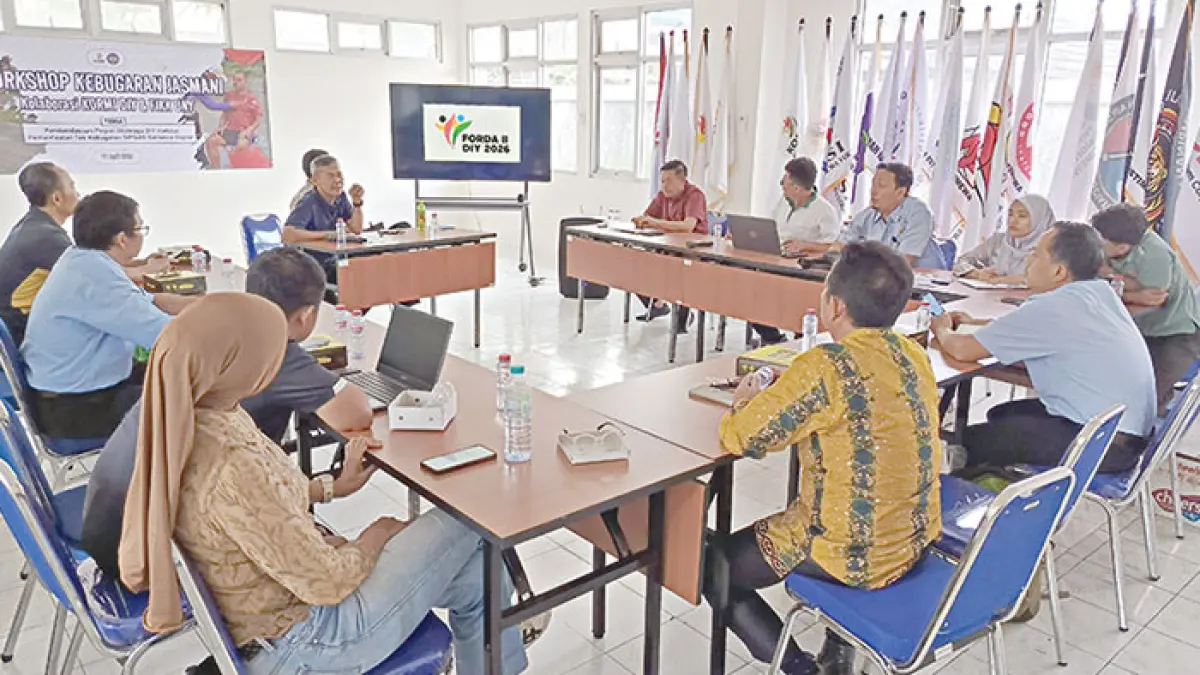 Wadah Pembudayaan Olahraga: Panitia Forda II DIY 2026 menggelar pertemuan di Kantor Sekretariat KORMI DIY. (Dok. KORMI DIY)