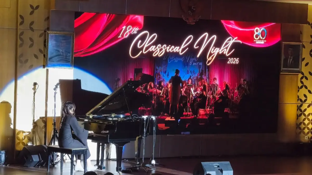 Sesi gelaran Classical Night ke-18 yang merupakan acara tahunan dari FK KMK UGM - Fahmi Fahriza&nbsp;