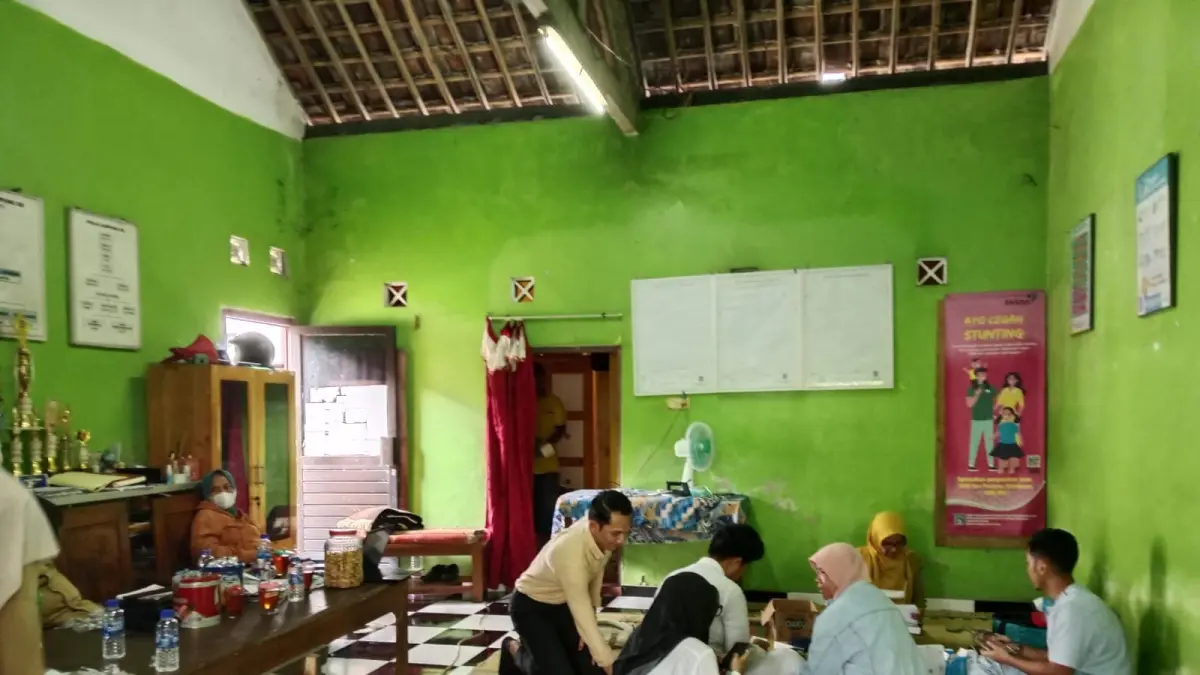 Kondisi posko kesehatan darurat di rumah dukuh toragan yang dibuka pada Senin (4/5) pukul 08.00 - Delima Purnamasari/Radar Jogja