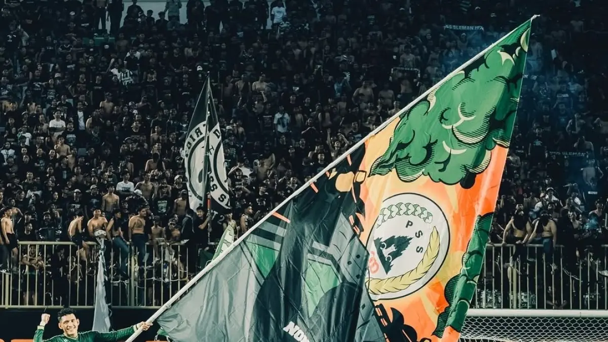 Striker PSS Sleman Irvan Mofu saat berhasil membawa PSIM Jogja dan PSS Sleman promosi ke kasta tertinggi sepak bola Indonesia&nbsp;