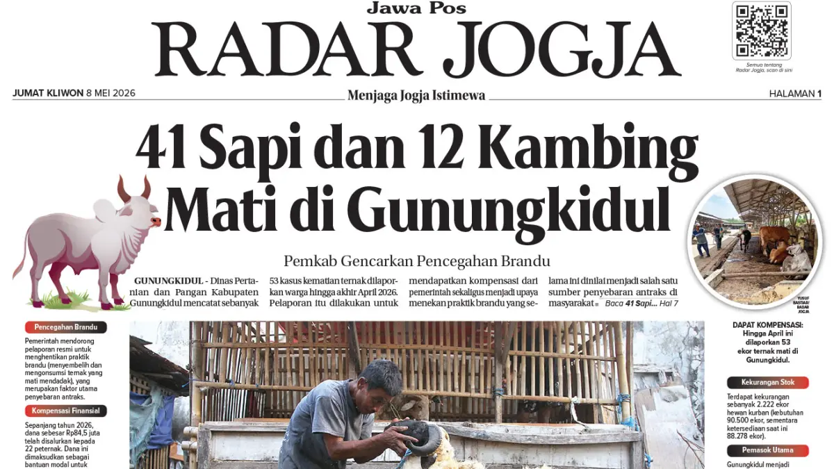 JAWA POS - RADAR JOGJA, EDISI JUMAT, 8 MEI 2026