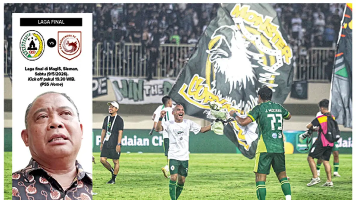 Bupati Sleman Harda Kiswaya mengatakan, keputusan memindahkan titik utama nobar ke Lapangan Denggung didasari oleh animo masyarakat yang membeludak. (Foto: Guntur Aga Tirtana/Radar Jogja, Infografis: Herpri Kartun/Radar Jogja)