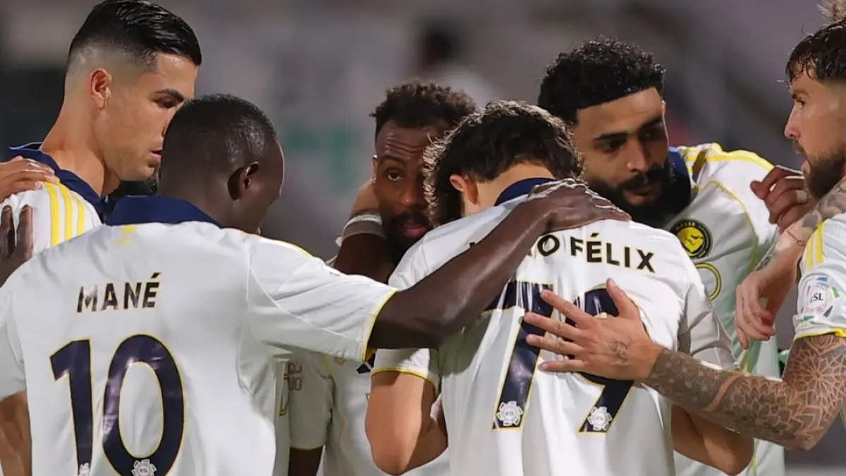 Joao Felix hattrick saat Cristiano Ronaldo cetak gol ke-100 di Saudi Pro League.