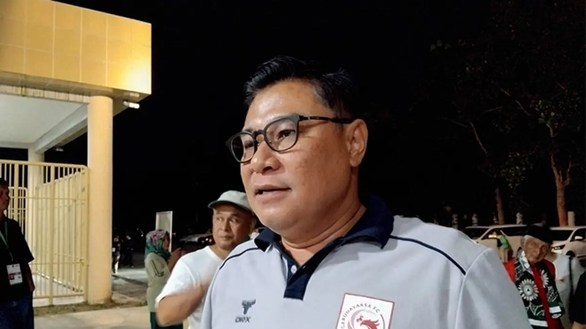 Bos Garudayaksa FC Danang Wicaksana Sulistya (DWS). (Rizky Wahyu / Radar Jogja)