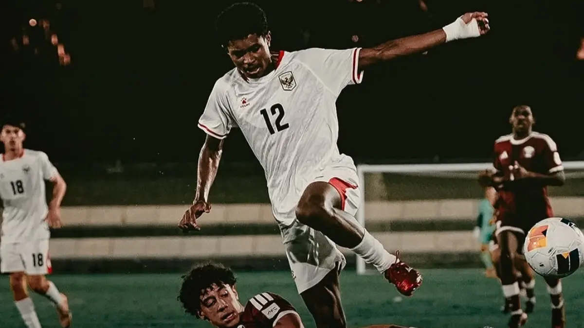 Timnas Indonesia U17 takluk dari Qatar U17 dalam laga lanjutan fase grup Piala Asia U17. (Instagram timnas indonesia)