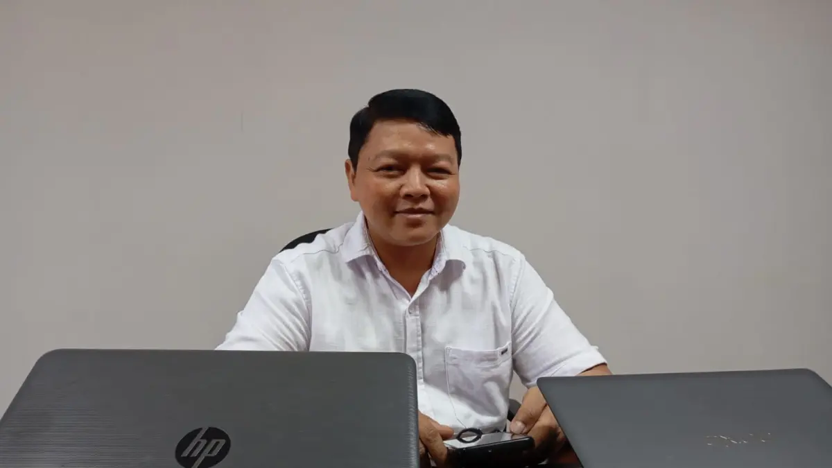 Sekretaris DPRD Kota Jogja Antonius Bambang Agung Adrijanto saat ditemui di kantornya, Rabu (13/5/2026). (IWAN NURWANTO/Radar Jogja)&nbsp;