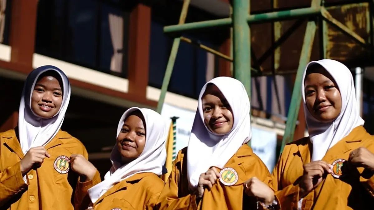 BERKARAKTER: Para siswa di SMP MPlus dilatih untuk cakap, baik di bidang akademik maupun non-akademik. Dok: Tangkapan Layar Instagram @smp_mplus_gunungpring


