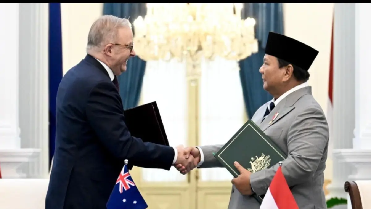 BILARETAL: PM Australia Anthony Albanese bersama Presiden Prabowo Subianto dalam pembicaraan kerjasama ekspor pupuk.(ISTIMEWA)