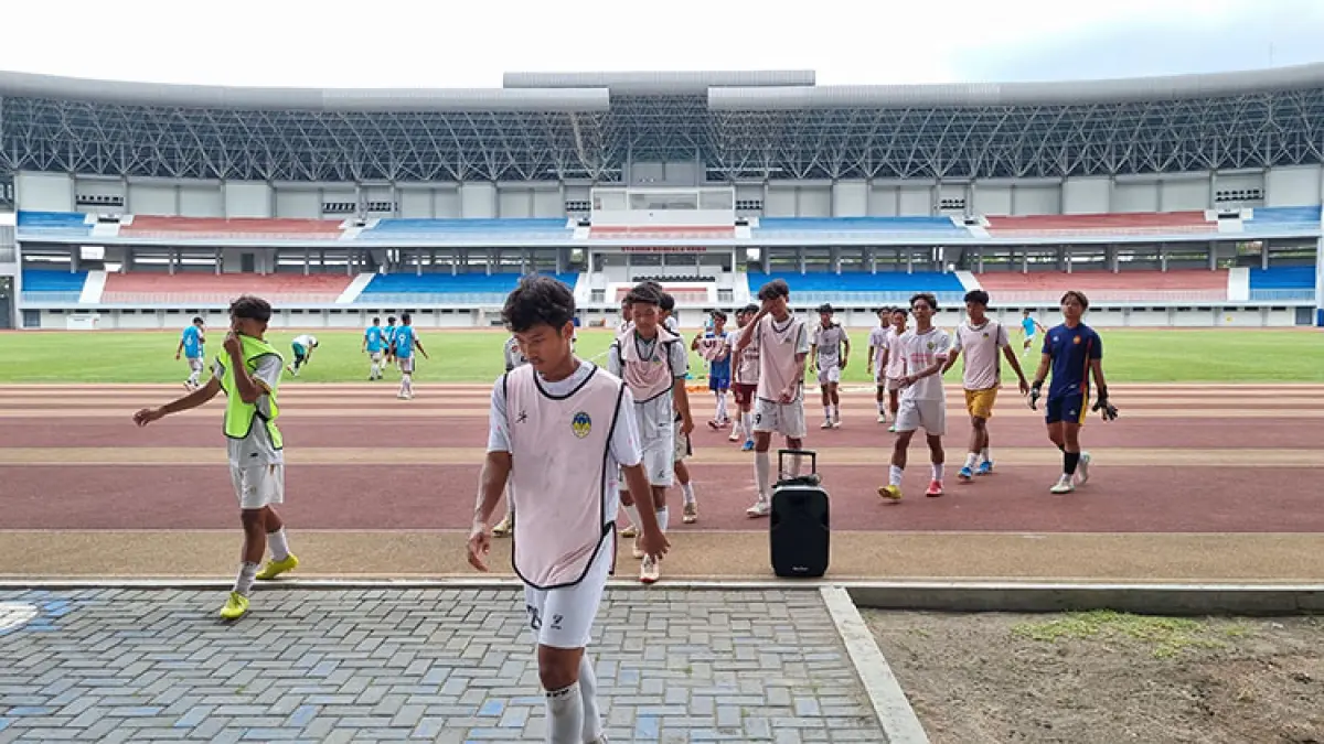 Tim muda EPA PSIM Jogja saat menjalani sesi latihan. (Foto: Fahmi Fahriza/Radar Jogja)