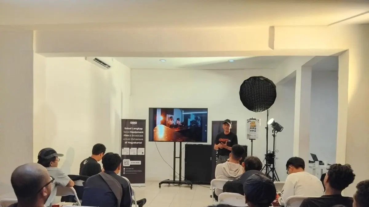 Keterangan Para pemateri saat memberikan pandangannya terkait fotografer sepak bola - Rizky Wahyu/Radar Jogja&nbsp;
&nbsp;