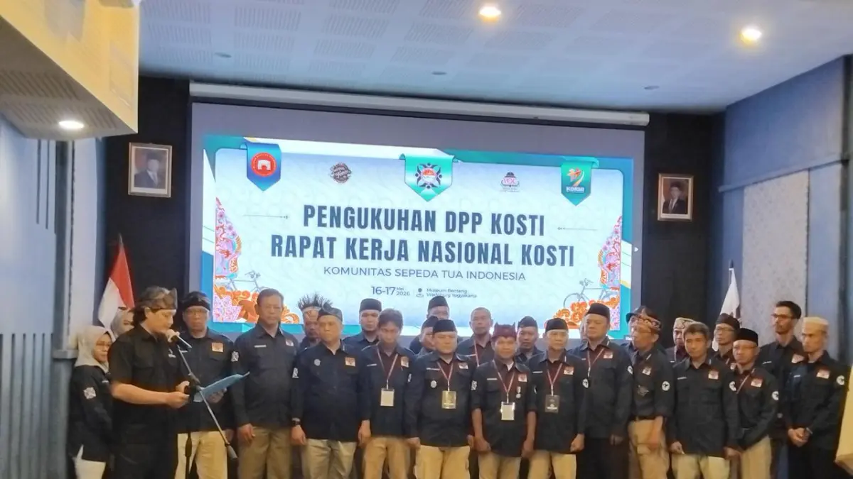 Keterangan Para pengurus KOSTI Pusat saat dilantik di Museum Benteng Vredeburg, Sabtu (16/5) - Rizky Wahyu/Radar Jogja&nbsp;