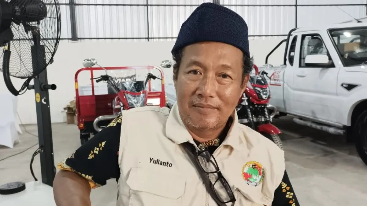 Ketua KDMP Cangkrep Lor, Kecamatan Purworejo Widiarso Yuliastono. (M Hafied/Radar Jogja)
