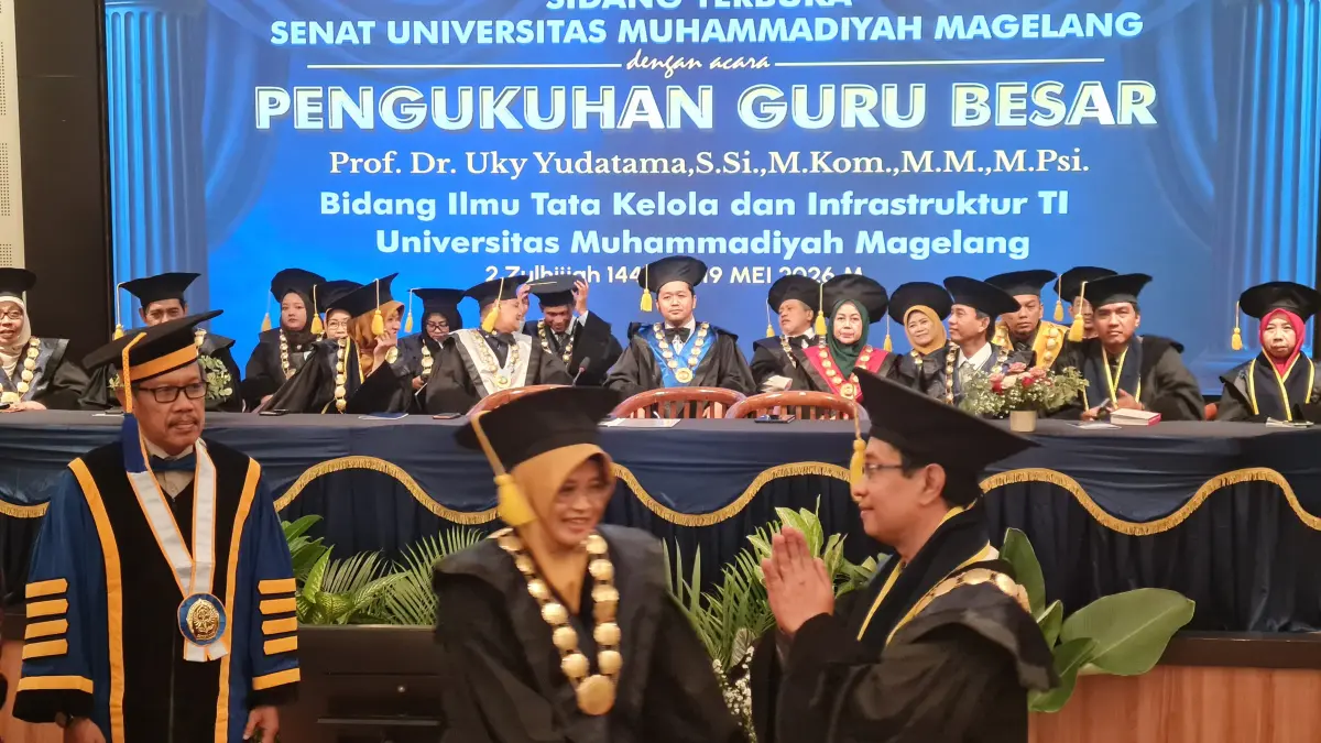 Unimma Kukuhkan Prof Uky Yudatama Sebagai Guru Besar, Kini Miliki 4 Profesor Aktif