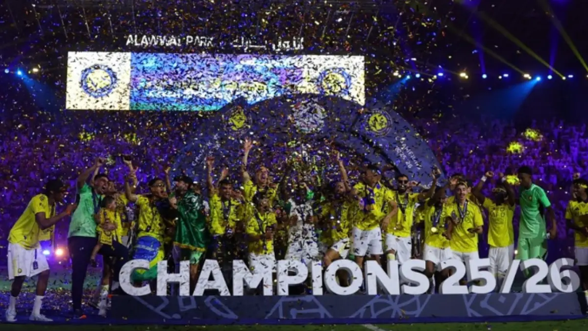 Al Nassr resmi menjadi juara Saudi Pro League 2025/26. (Instagram)