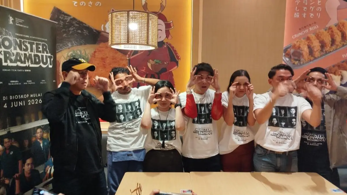 Crew dan cast Monster Pabrik Rambut di Jogja City Mall, Kamis 21 Mei 2026. (iwa ikhwanudin/Radar Jogja) 
