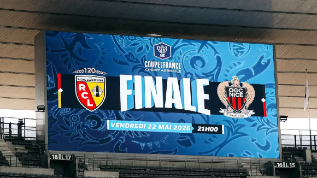Lens akan menghadapi Nice dalam pertandingan final Coupe de France. (instagram)