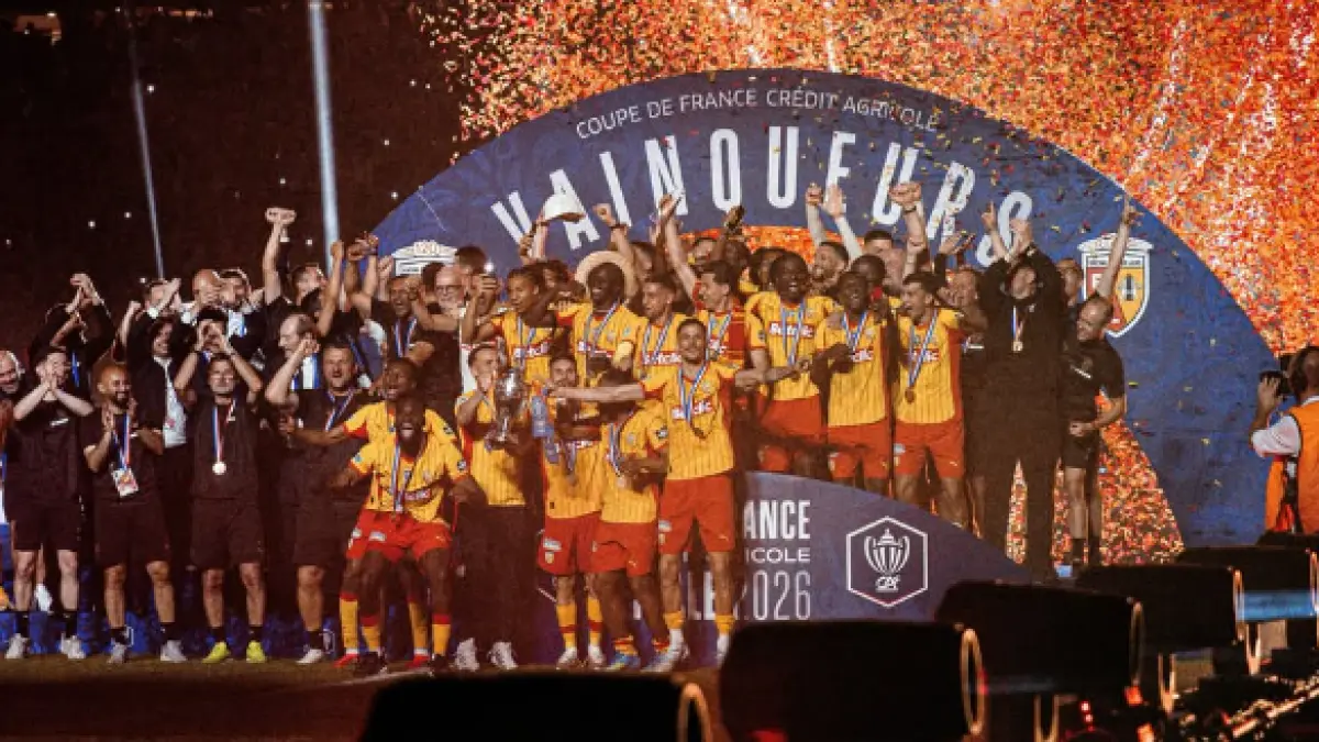 Lens menjadi juara Coupe de France setelah kalahkan Nice di final. (Instagram)