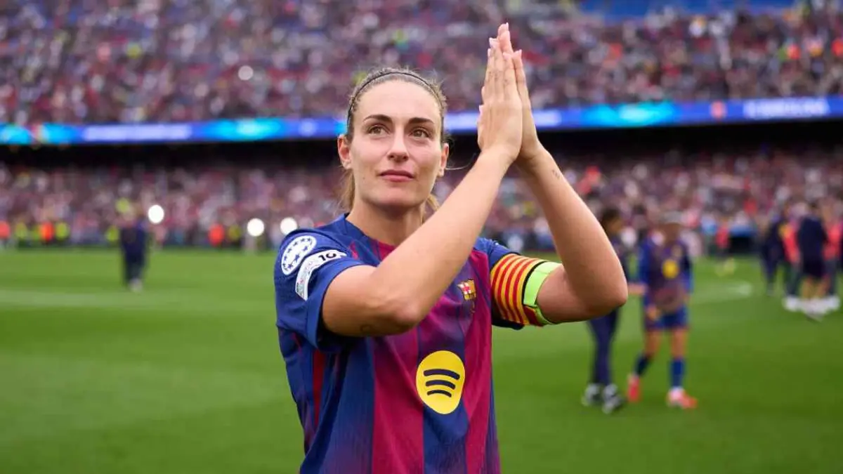 Pemain Barcelona, Alexia Putellas akan berpisah dengan klub di akhir musim. (getty images)